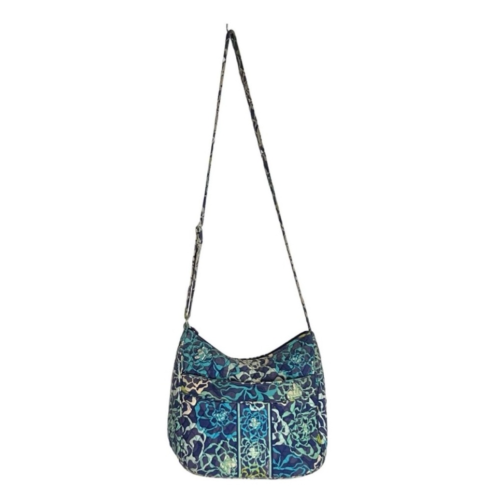 VERA BRADLEY Retired Katalina Blues Carryall Quilted Crossbody Shoulder Handbag